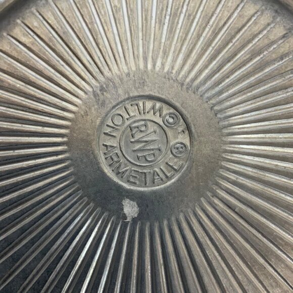 Wilton Armetale Flutes & Pearls Medium 12 inch Vegetable Serving Bowl Pewter - Picture 7 of 7